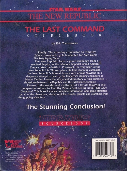 Star Wars D6 - The Last Command (B Grade) (Genbrug)